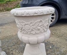 Concrete flower pots