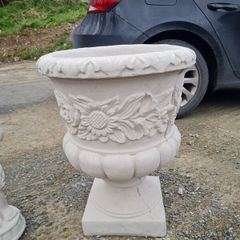 Concrete flower pots