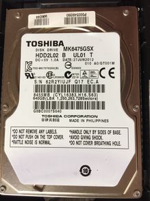 Toshiba Hard Disk Drive 640 Gb