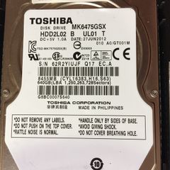 Toshiba Hard Disk Drive 640 Gb