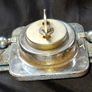 Rare 1920s 30s Germany Haller Metal Working Clock by Thomas Ernst Haller AG. The firm was based in Schwenningen, Germany, a region deeply tied to the Historic Black Forest Clockmaking tradition, Postage Available or Collection Image 3