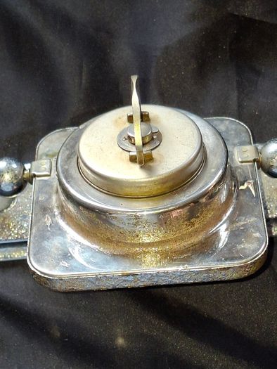 Rare 1920s 30s Germany Haller Metal Working Clock by Thomas Ernst Haller AG. The firm was based in Schwenningen, Germany, a region deeply tied to the Historic Black Forest Clockmaking tradition, Postage Available or Collection