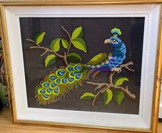 Framed Peacock