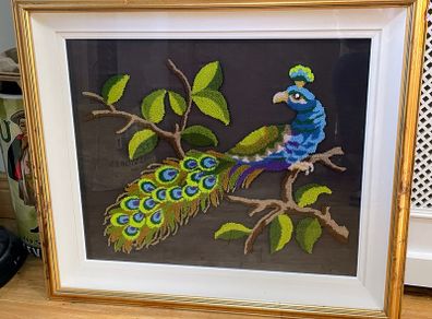 Framed Peacock