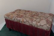 Large Deep Buttoned Storage Ottoman, Blanket Box 92cm