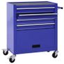 Tool Trolley with 4 Drawers Steel Blue Image 2