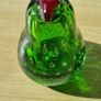 Murano -style  glass paperweight in the shape of a pear, Image 2