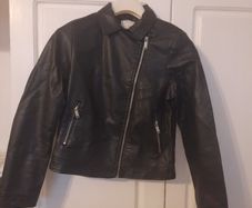 Girls Leather Look Jacket