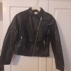 Girls Leather Look Jacket