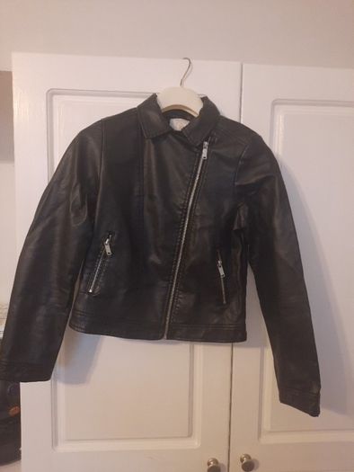 Girls Leather Look Jacket