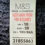 Navy M&S Fleece Top Size 10 Image 5
