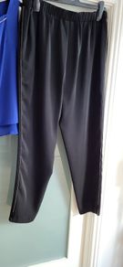 COAST black loose pants with side embellishments and pockets Sz 12 (Fit 12-16UK) - Rrp 75 (New)