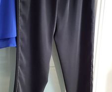 COAST black loose pants with side embellishments and pockets Sz 12 (Fit 12-16UK) - Rrp 75 (New)