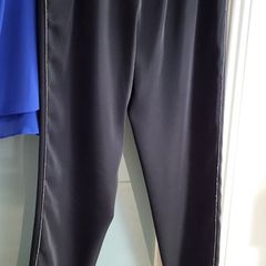 COAST black loose pants with side embellishments and pockets Sz 12 (Fit 12-16UK) - Rrp 75 (New)