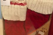 Knitted Santa Stocking Cutlery Holders
