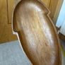 Vintage Hand Carved Wooden Fish Shaped Serving Bowl Image 6