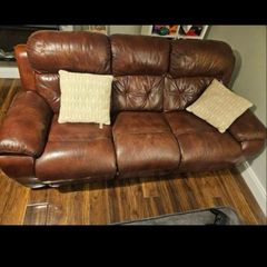 Leather Sofa and Chairs