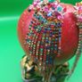 Stunning jewelled costume earrings, D18 post 3e Image 3