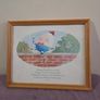 1996 Humpty Dumpty print by Jan Lewis Framed Image 3