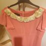Daisy May pink knee length lovely dress size UK16 EU44 Postage included Image 7