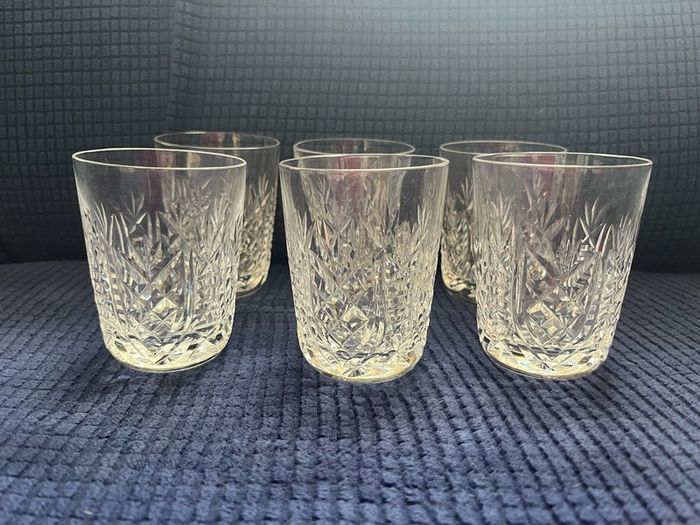 6 Vintage Waterford Crystal Glasses - Clare 9cm