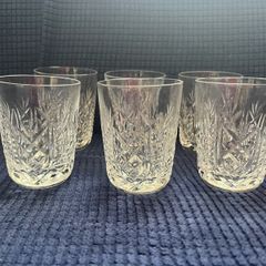6 Vintage Waterford Crystal Glasses - Clare 9cm