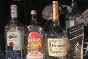 Empty Bottles tequila Hennessy Johnnie walker black label
