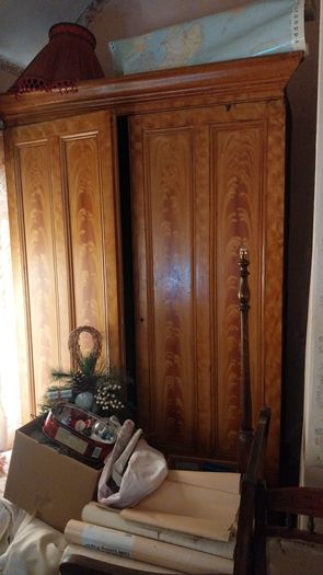 Inlaid Mahogany Wardrobe