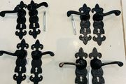 Wrought Iron Door Handle 20 EUR Per Pair Strong Heavy Duty Basta Merriway Black Antique Lever Lock Door Handles Fortress