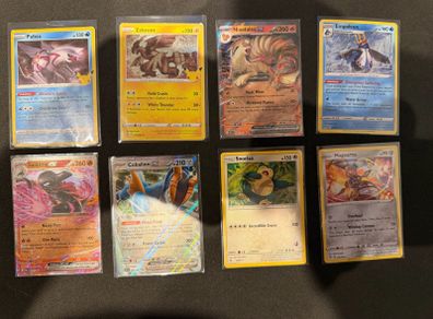 Set of 8 Pokemon Cards Salazzle EX, Cobalion EX, Ninetales EX, Magearna, Empoleon, Snorlax, Zekrom, Palkia