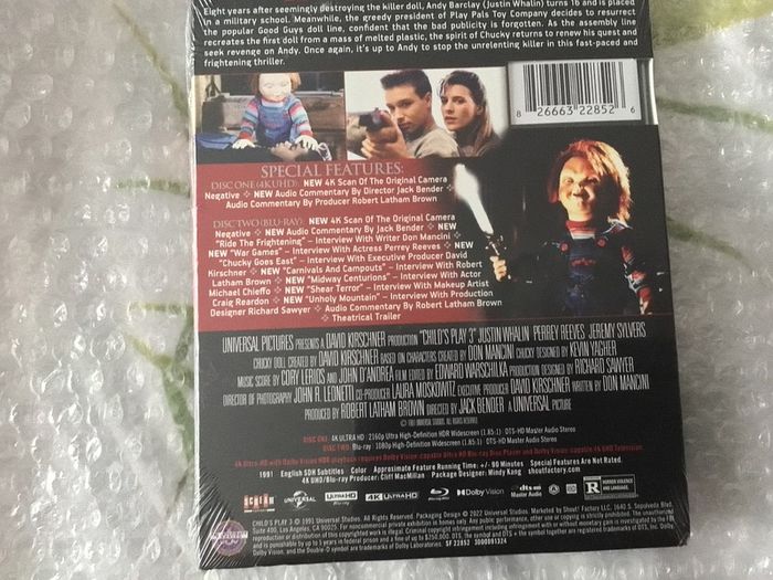 Childs Play 1-2-3  .4K UHD Set Collectors Editions Dolby Vision Dolby Atmos