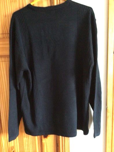 BNWTS Mens Black partially Ribbed Jumper size XL includes postage