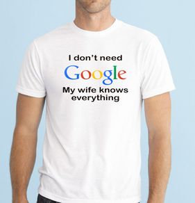 I don't need google T-shirt tee top shirt