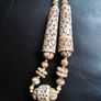 vintage Hand carved bone necklace Image 2