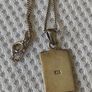 Sterling silver mother of pearl pendant necklace Image 3