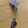 2 Aeroplane pin badges Image 2