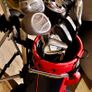 Golf Clubs with Golf Bag and Cart. Image 2