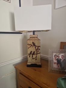 stunning ceramic lamp and shade