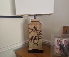 stunning ceramic lamp and shade