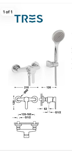 Shower mixer thermostatic