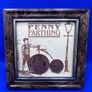 Vintage Penny Farthing Coin Picture in frame Image 2