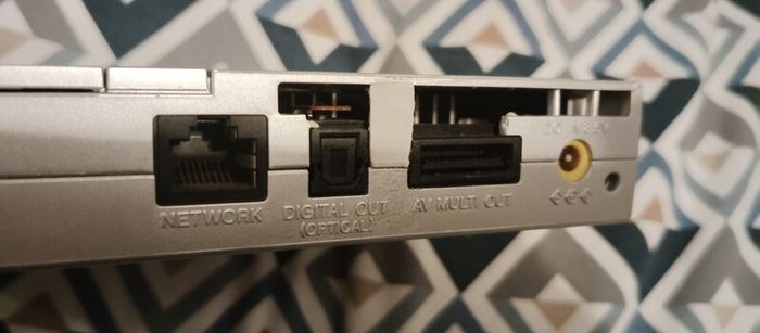 Playstation 2 Slim Silver console connections Works perfectly