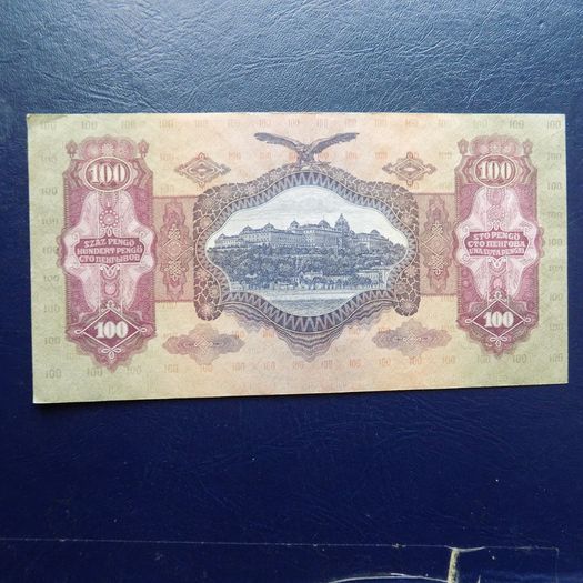 Hungary 1930.100 Pengo.Very Fine.Large Note.