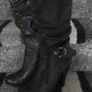 Black Leather  Boots (size 4/eu37) Image 5