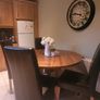 4 Brown Leather Dining Chairs Image 2