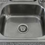 Stainless Steel Kitchen Sink Basin & Victoria Tap, Reversible, 105cm x 18cm x 50cm Image 4