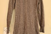 Wool loaded high neck dress
