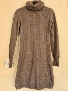 Wool loaded high neck dress