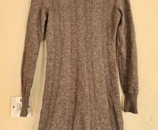 Wool loaded high neck dress