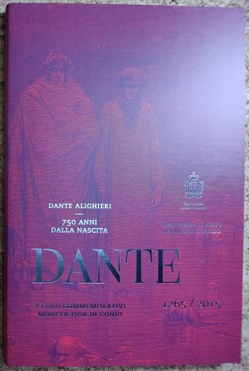 San Marino 2 Euro Brilliant Uncirculated Coin 2015 - Dante Alighieri
